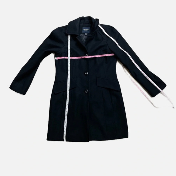 London Fog Women’s Coat Wool Blend Black Size XS Lined Pockets Cozy Classic - Picture 12 of 13